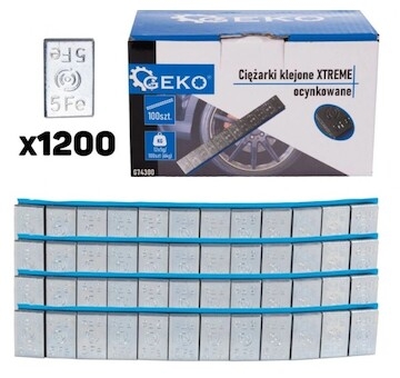 Závaží na kola samolepící pozink 5g 1200ks