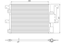 Kondenzátor, klimatizace VALEO 815090