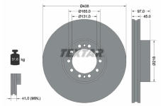 Brzdový kotouč TEXTAR 93086100