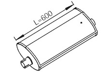 Střední tlumič výfuku DINEX 28419