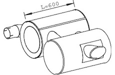 Zadní tlumič výfuku DINEX 28469