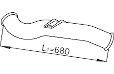 Výfuková trubka DINEX 68238