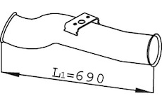 Výfuková trubka DINEX 68265