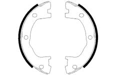 Sada brzdových čelistí, parkovací brzda HELLA 8DA 355 050-501