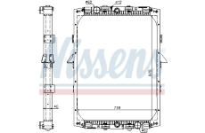 Chladič, chlazení motoru NISSENS 61419A
