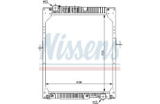Chladič, chlazení motoru NISSENS 62643A