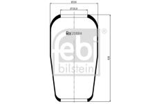 Mech, pneumatické odpružení FEBI BILSTEIN 20884