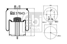 Mech, pneumatické odpružení FEBI BILSTEIN 37643