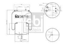 Mech, pneumatické odpružení FEBI BILSTEIN 38719
