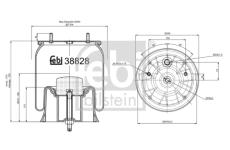 Mech, pneumatické odpružení FEBI BILSTEIN 38828
