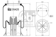 Mech, pneumatické odpružení FEBI BILSTEIN 39425