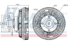 Spojka, větrák chladiče NISSENS 86039