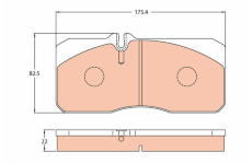 Sada brzdových destiček, kotoučová brzda TRW GDB5059