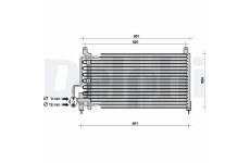 Kondenzátor, klimatizace DELPHI TSP0225049