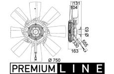Větrák, chlazení motoru MAHLE CFF 473 000P