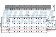 Olejový chladič, motorový olej NISSENS 91308