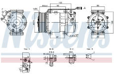 Kompresor, klimatizace NISSENS 890945