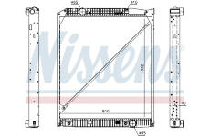 Chladič, chlazení motoru NISSENS 62653A