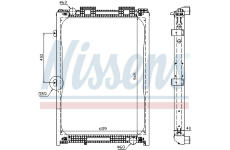 Chladič, chlazení motoru NISSENS 62870A
