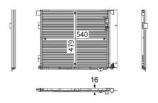 Kondenzátor, klimatizace MAHLE AC 126 000P