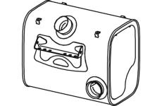 Střední-/zadní tlumič výfuku DINEX 28482