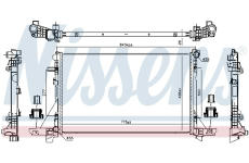 Chladič, chlazení motoru NISSENS 606411