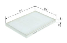 Filtr, vzduch v interiéru BOSCH 1 987 435 048