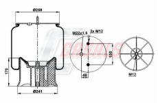 Mech, pneumatické odpružení CASALS B2995