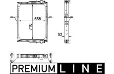 Chladič, chlazení motoru MAHLE CR 822 000P