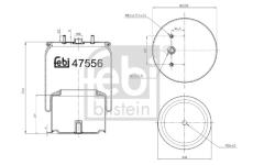 Mech, pneumatické odpružení FEBI BILSTEIN 47556