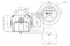 Mech, pneumatické odpružení FEBI BILSTEIN 104536