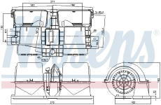 vnitřní ventilátor NISSENS 87134