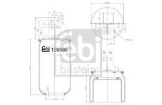 Mech, pneumatické odpružení FEBI BILSTEIN 109086