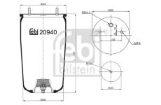 Mech, pneumatické odpružení FEBI BILSTEIN 20940