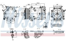 Kompresor, klimatizace NISSENS 890780
