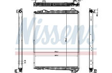 Chladič, chlazení motoru NISSENS 606323