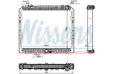 Chladič, chlazení motoru NISSENS 627002