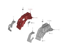 Blatník vpravo uvnitř MAN