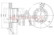 Brzdový kotouč STEINHOF SMT001001