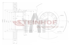 Brzdový kotouč STEINHOF SMT005010