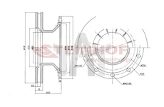 Brzdový kotouč STEINHOF SMT009007