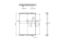 Chladič - chlazení motoru NRF NRF509707
