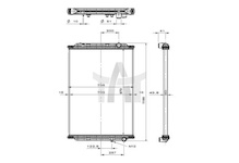 Chladič - chlazení motoru NRF NRF519564