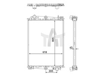 Chladič - chlazení motoru NRF NRF519585
