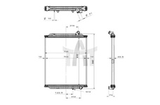 Chladič - chlazení motoru NRF NRF539563