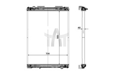 Chladič - chlazení motoru NRF NRF58371