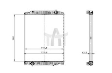 Chladič, chlazení motoru NRF NRF59568