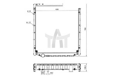 Chladič vodní MAN L2000 10.93- NRF NRF51590