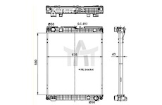 Chladič vodní MAN TGL 04.05- NRF NRF509873