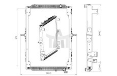 Chladič vodní RVI KERAX 10.05- DXI11 NRF NRF539564